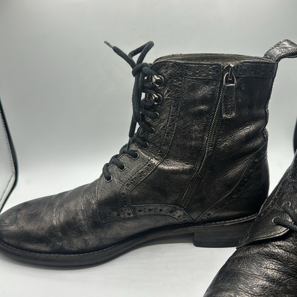 Johnston & Murphy Combat Boots Metallic - Picture 8 of 10